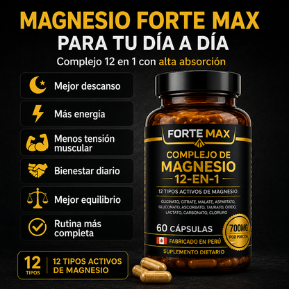 Complejo de Magnesio 12 en 1 - Forte Max