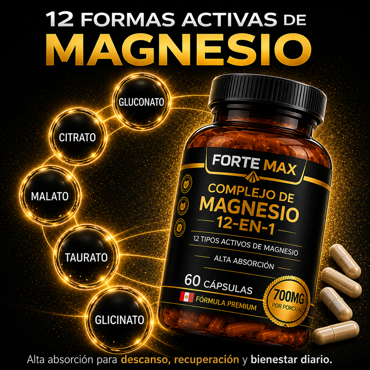Complejo de Magnesio 12 en 1 - Forte Max